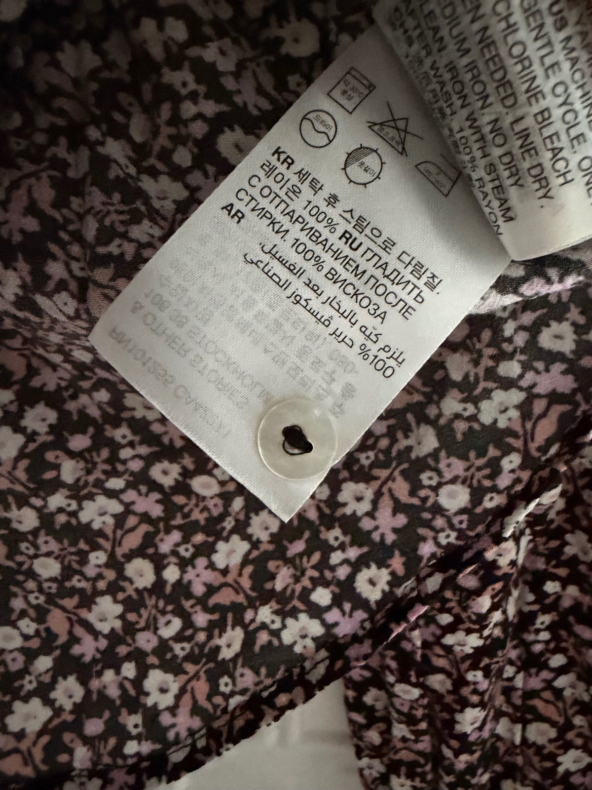 And Other Stories Paris Atelier Ditsy Floral Ruffle Blouse Size 0
