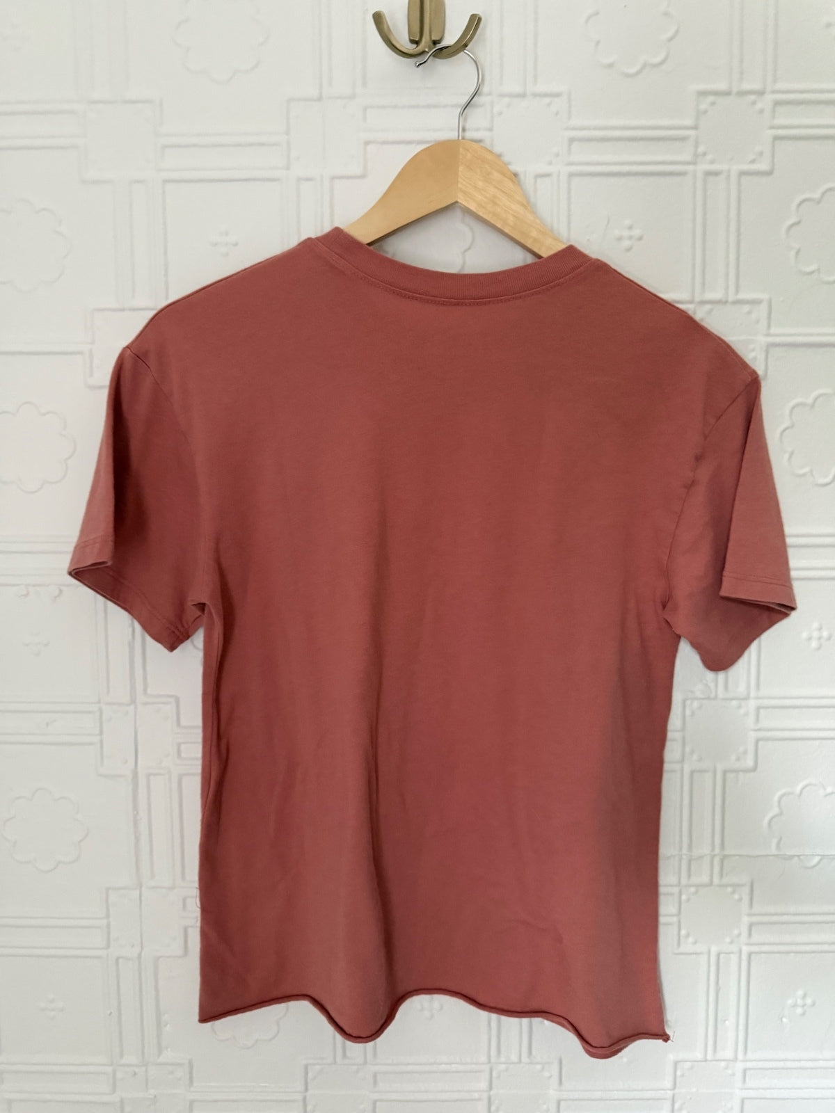 The Beatles Abbey Road Graphic Tee Small Rust Hybrid Apparel Raw Hem
