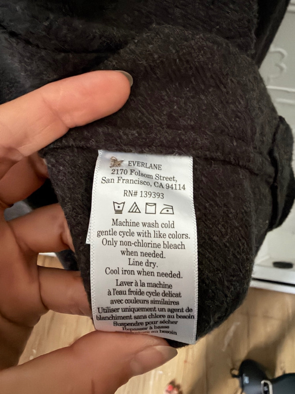 Everlane Men's Heavyweight Organic Cotton Overshirt Shacket Dark Heather Grey XS