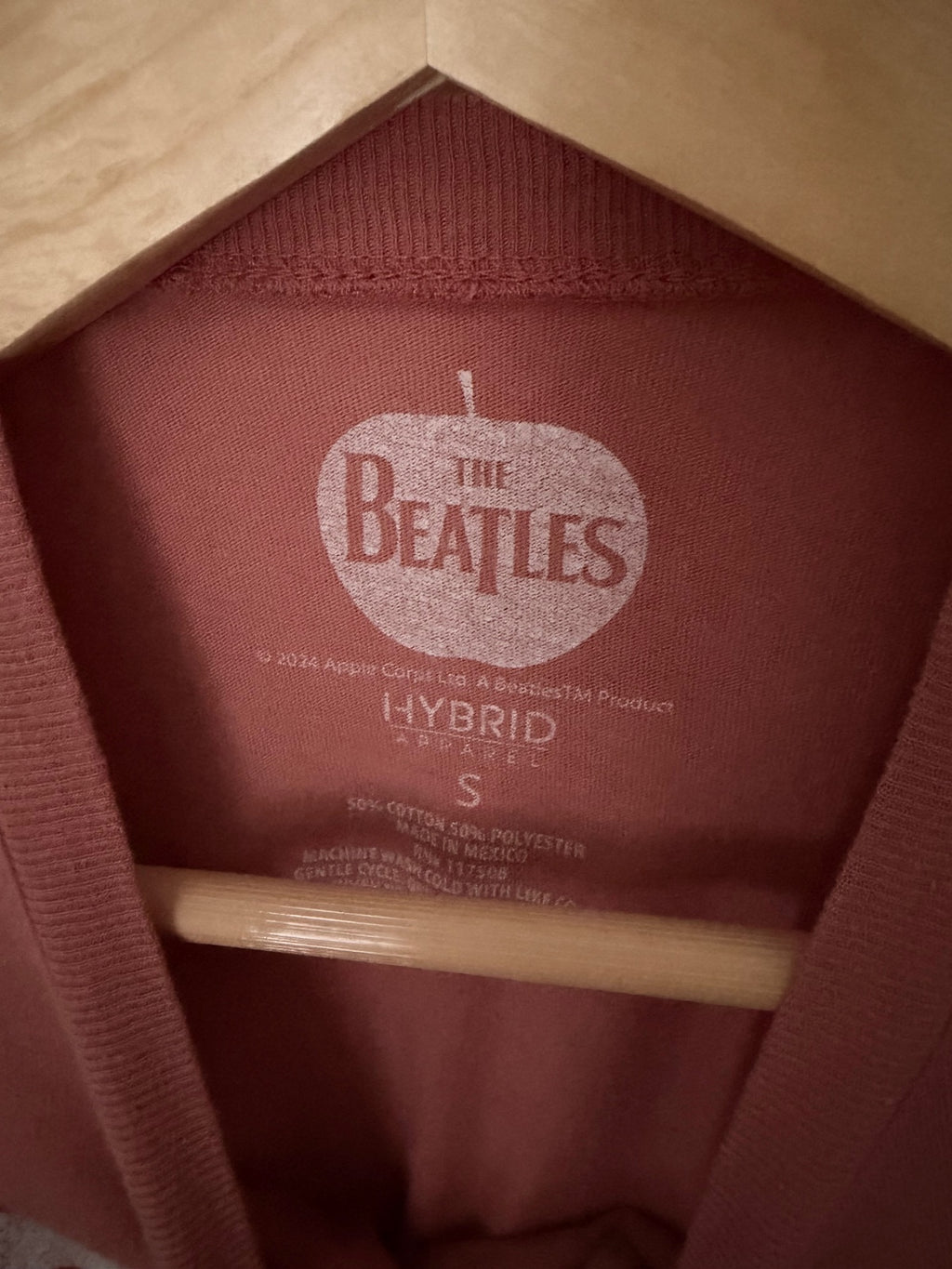 The Beatles Abbey Road Graphic Tee Small Rust Hybrid Apparel Raw Hem