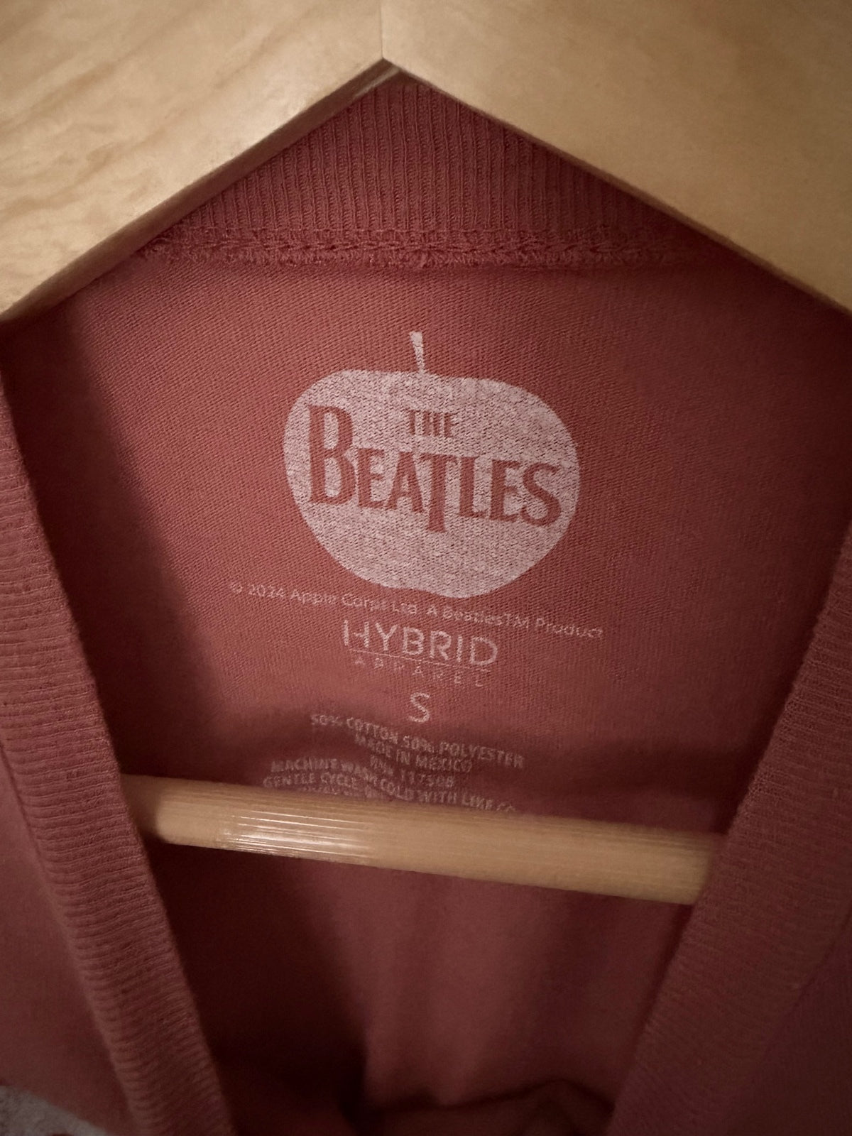 The Beatles Abbey Road Graphic Tee Small Rust Hybrid Apparel Raw Hem