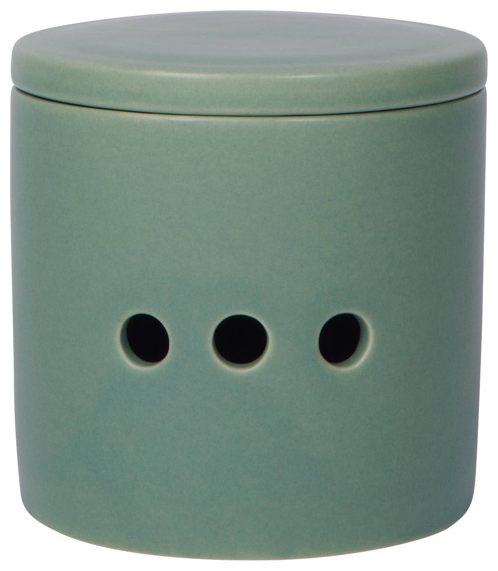Matte Elm Green Garlic Keeper