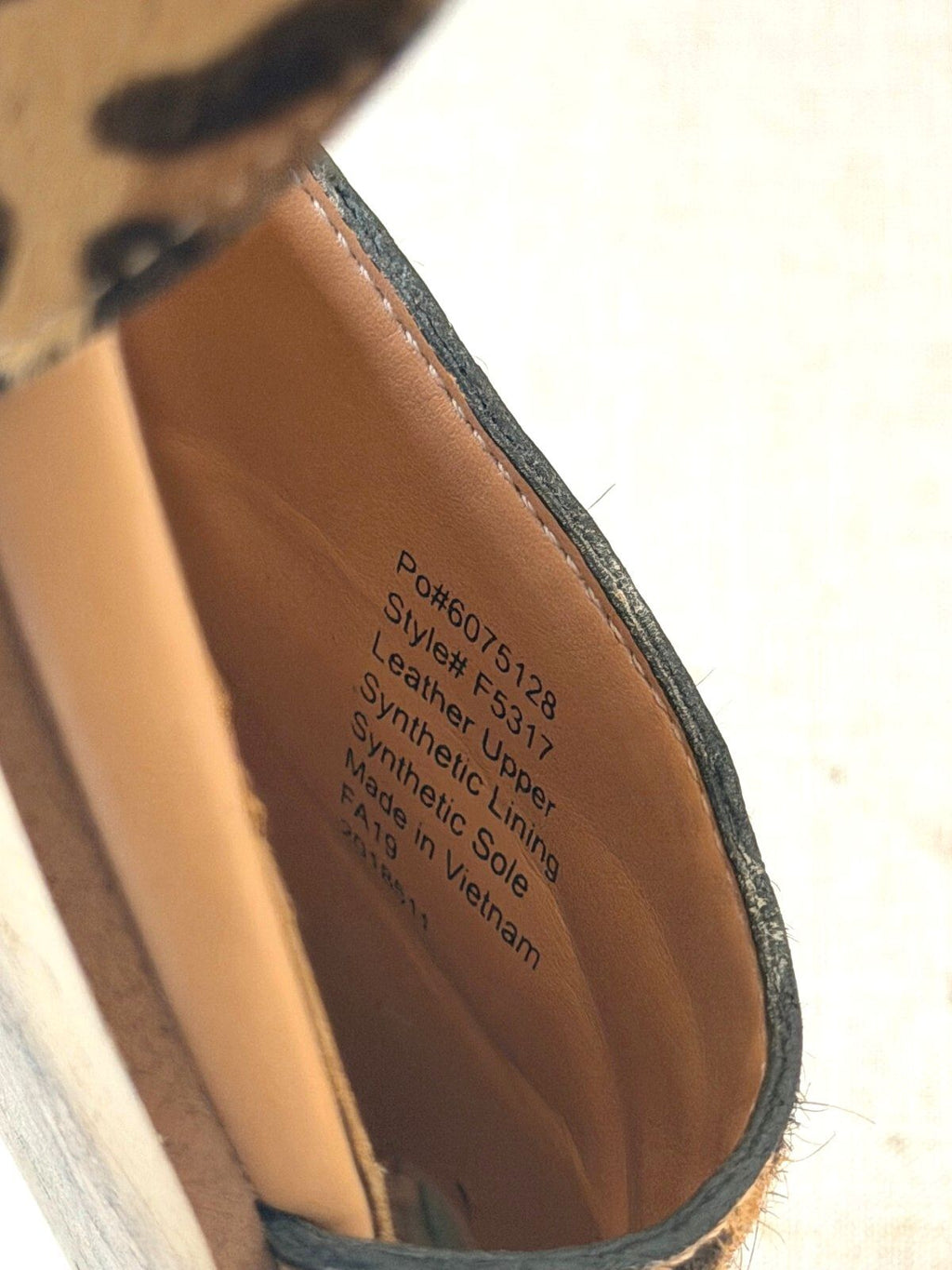 J.Crew Zoe Leopard Calf Hair D'Orsay Pointed Toe Flats Size 8.5