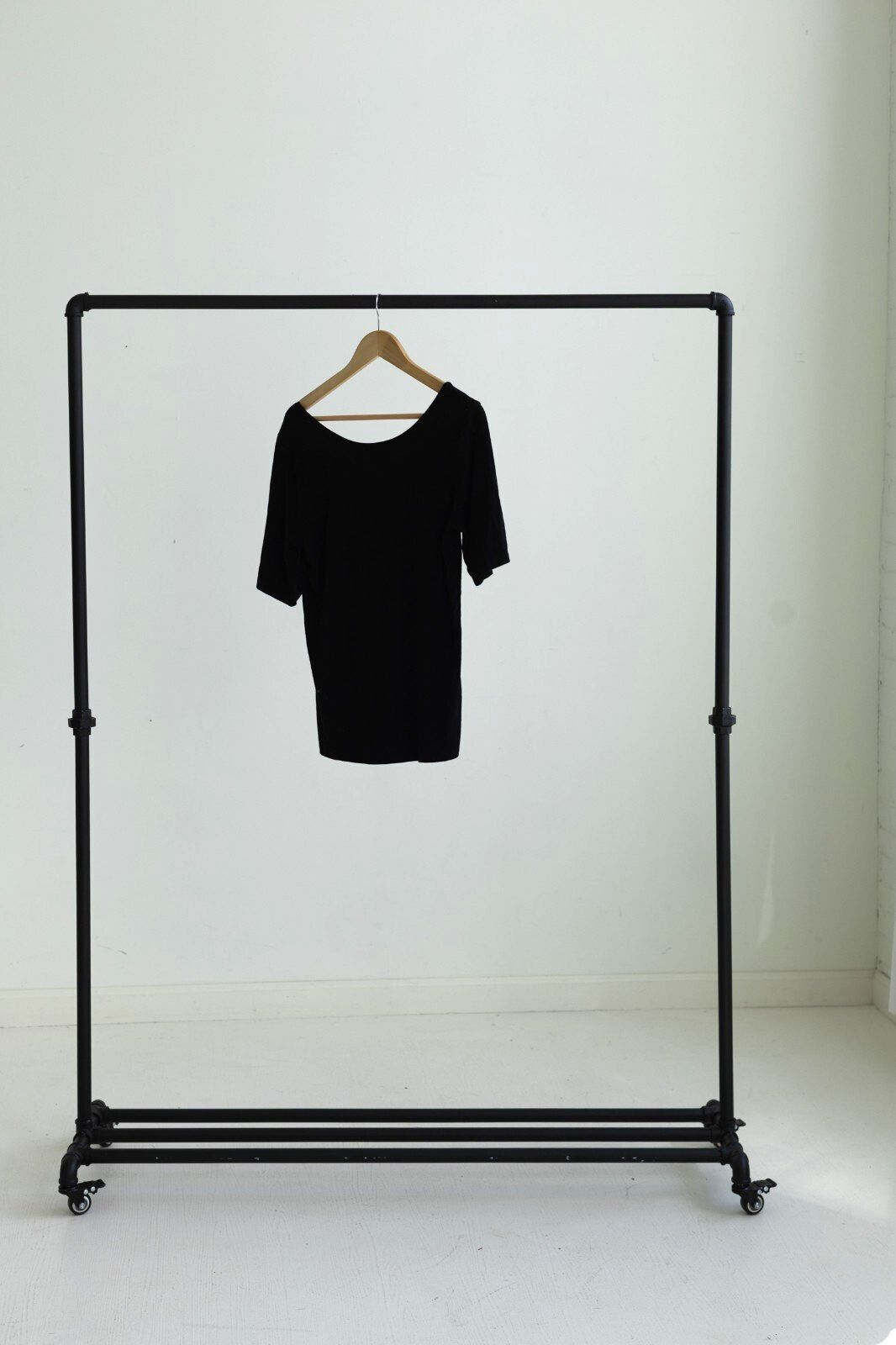 A New Day Black Scoop Neck Short Sleeve Top Tee Size Large L