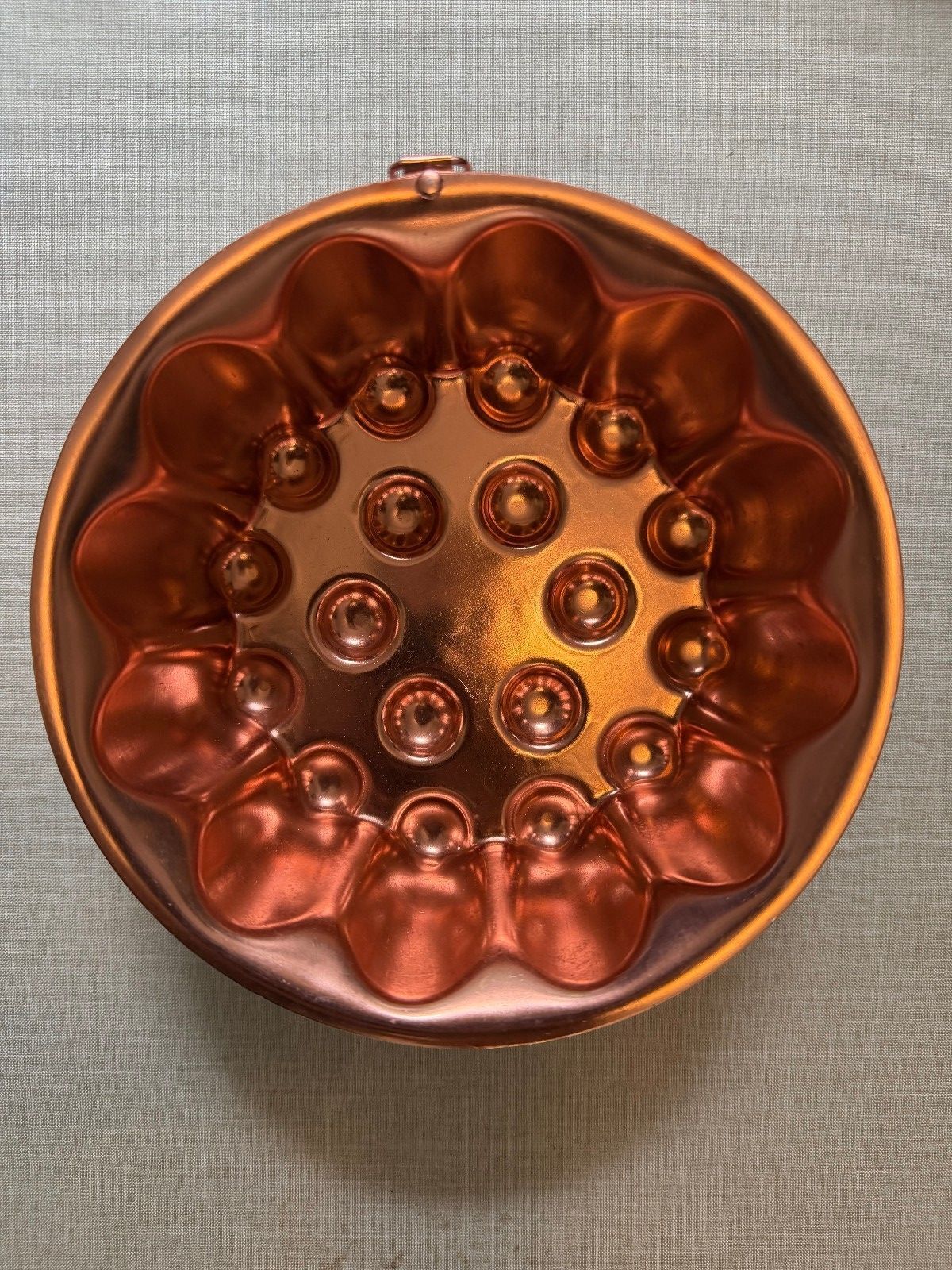 Vintage Copper Mold Round Bubble Design Wall Hanging Decor