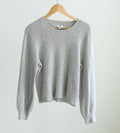 J.Crew Extra-Soft Ribbed Crewneck Knit Sweater Heather Gray XL